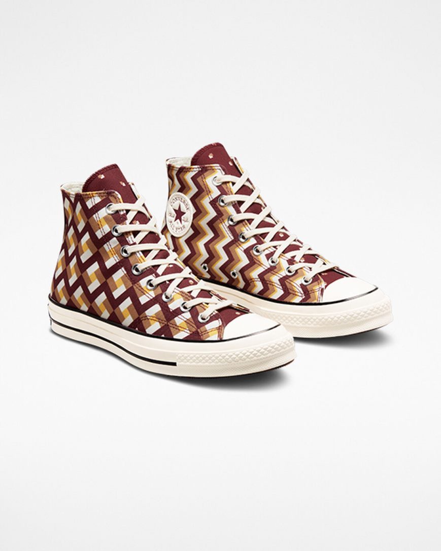 Dámské Boty Vysoké Converse Chuck 70 Twisted Classics Tmavě Červené Tmavě | CZ IBOJ75